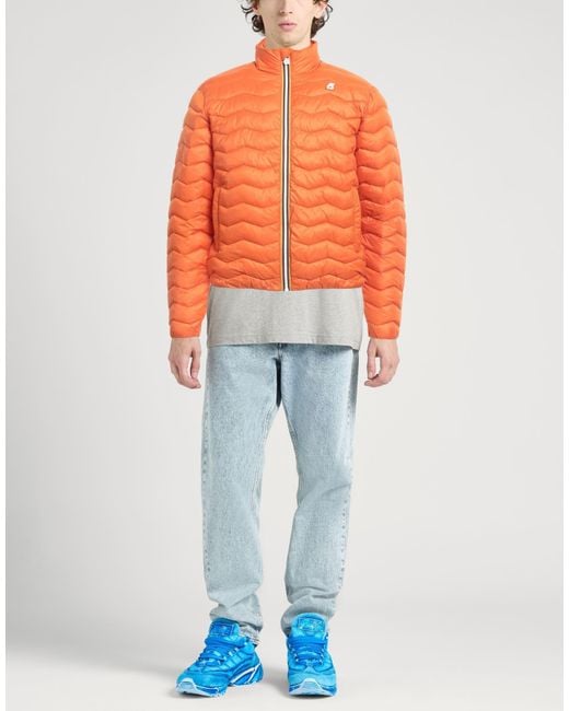 K-Way Orange Puffer for men