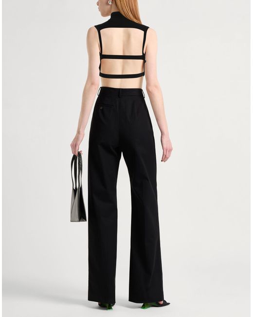 GIUSEPPE DI MORABITO Black Turtleneck Viscose, Polyester