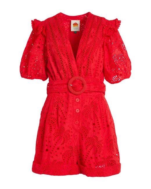 Farm Rio Red Playsuit