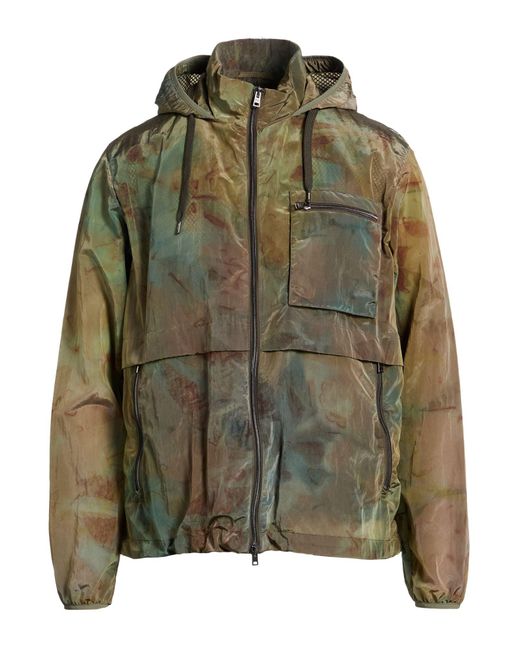 Herno Green Military Jacket Polyester for men