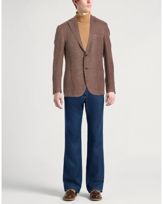 Americana Corneliani de hombre de color Brown