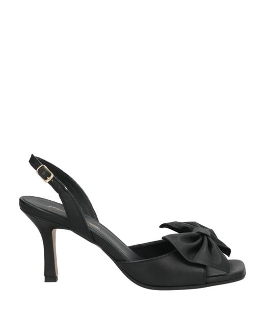 PAOLO MATTEI Black Sandals Leather