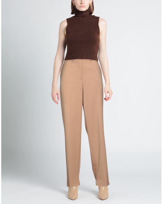 SEVENTY VENEZIA Natural Pants Polyester, Virgin Wool, Elastane