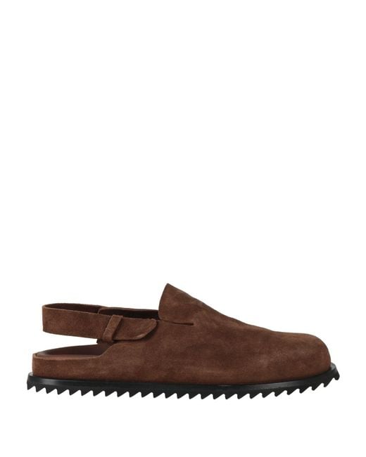 Officine Creative Brown Mules & Clogs Leather for men