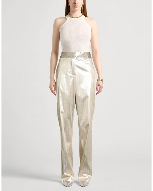 Genny Natural Pants Viscose, Polyester