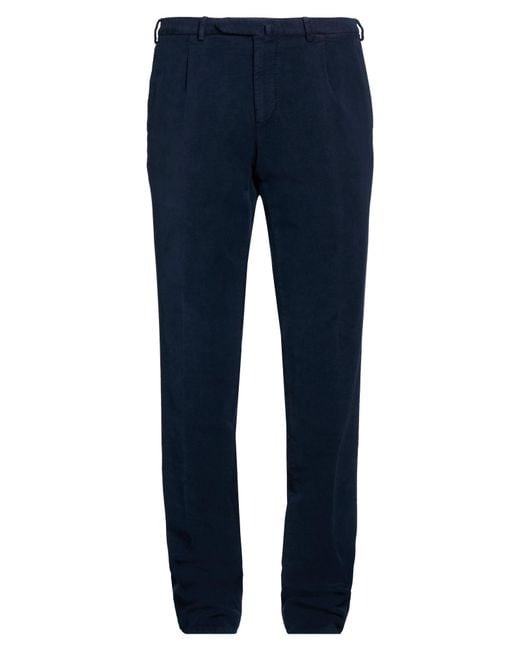 Santaniello Blue Pants Cotton, Elastane for men