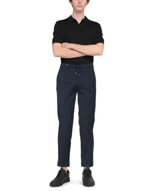 Barbati Blue Cropped Pants for men