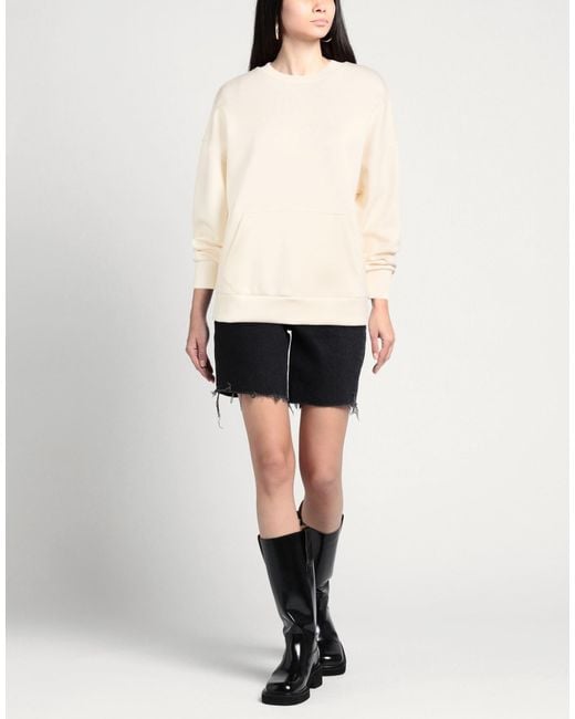 ARMANI EXCHANGE Natural Sweatshirt Polyester, Viscose, Elastane