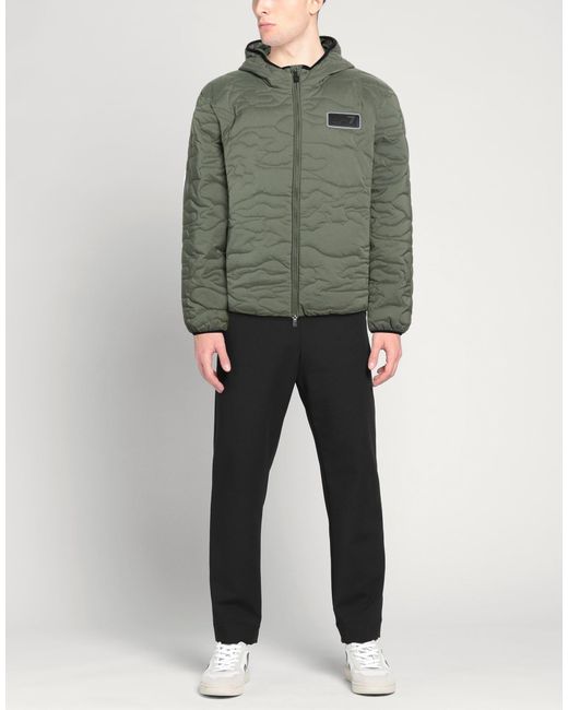 EA7 Green Puffer for men