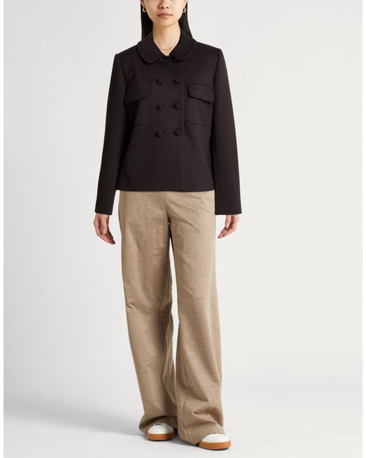 Paul & Joe Black Jacket Polyester, Viscose, Elastane