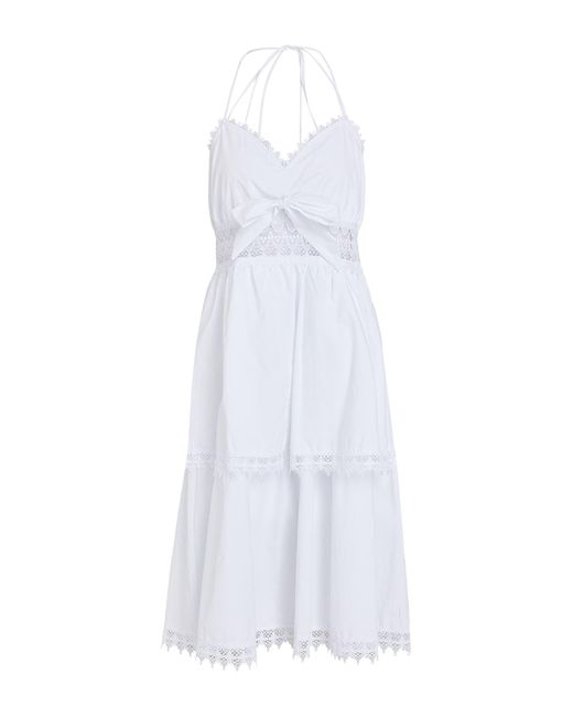 No Secrets White Midi-Kleid