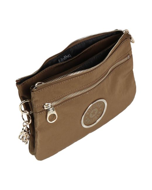 Kipling Brown Khaki Cross-Body Bag Polyamide