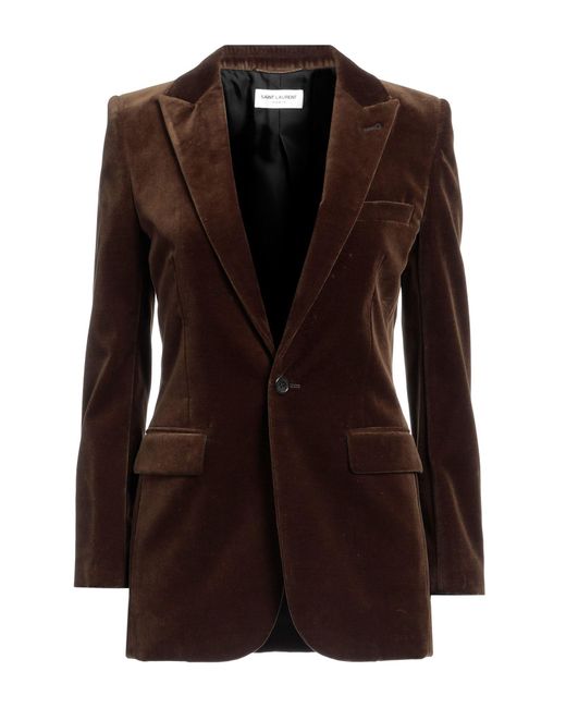 Saint Laurent Brown Suit Jacket