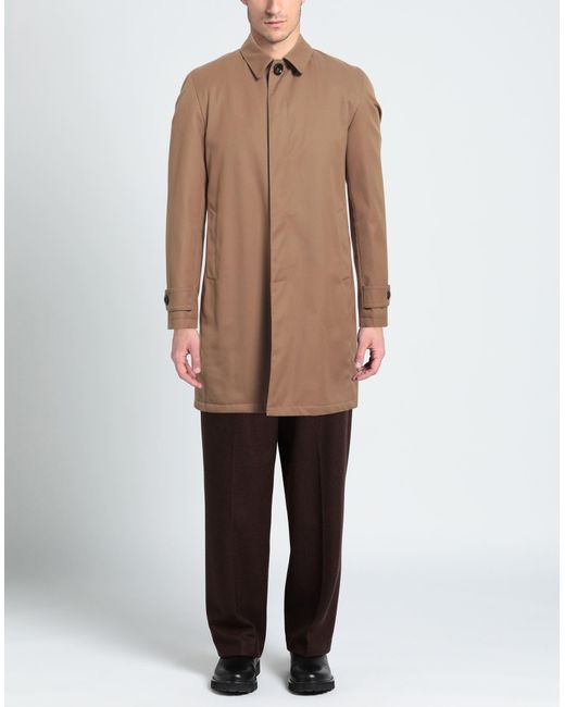 Alessandro Dell'acqua Brown Overcoat & Trench Coat for men