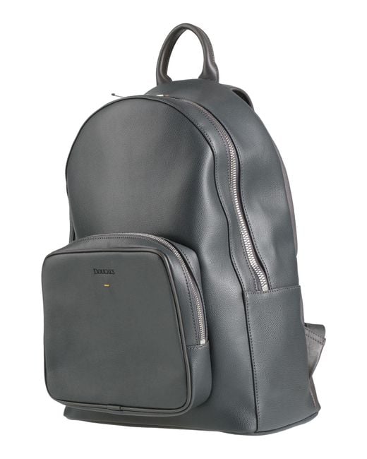 Doucal's Gray Backpack Leather for men