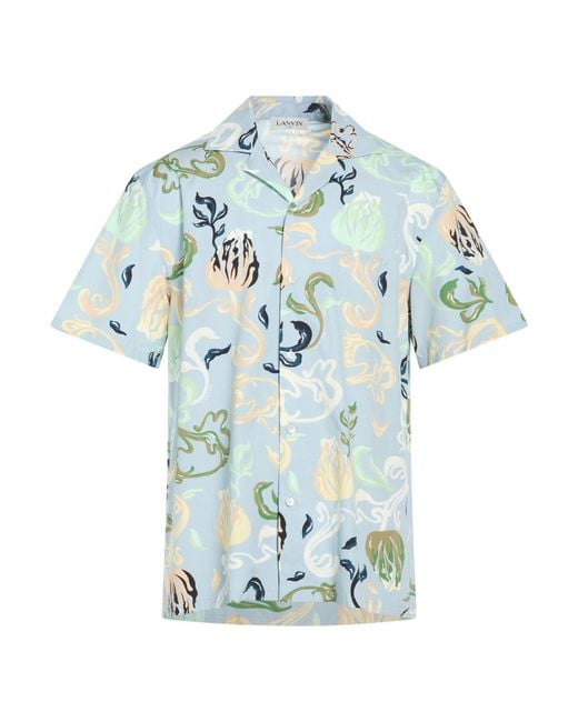 Lanvin Blue Sky Shirt Cotton for men