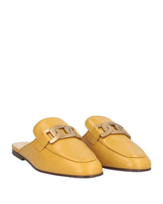 Tod's Yellow Mules & Clogs