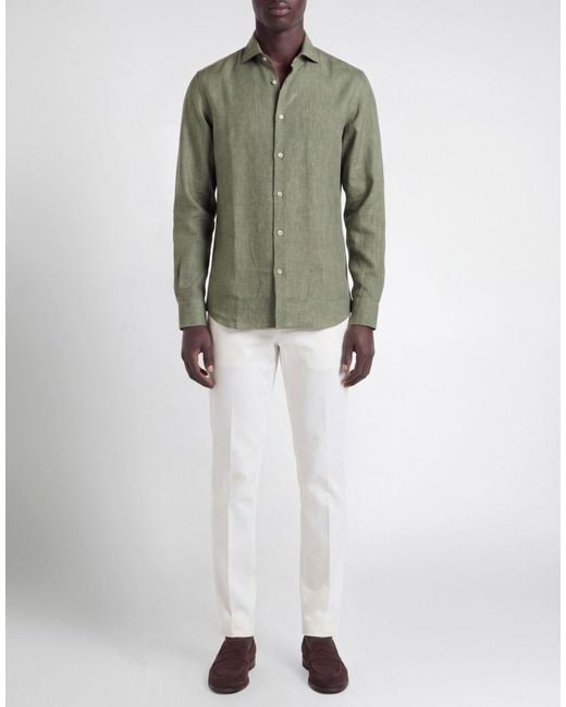 Camicia di Moorer in Green da Uomo