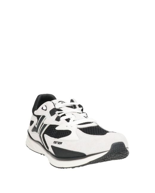 Lanvin White Sneakers Polyester, Goat Skin, Nylon for men