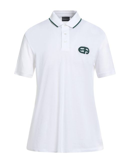 Emporio Armani White Polo Shirt for men