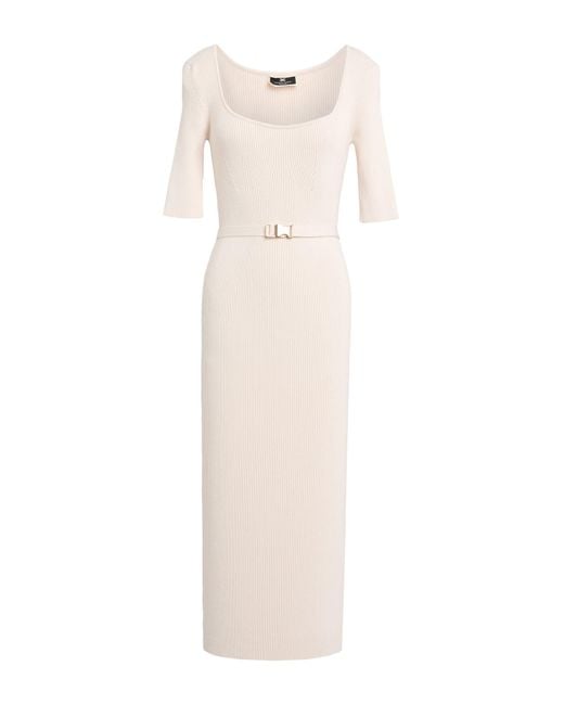 Elisabetta Franchi Natural Midi-Kleid