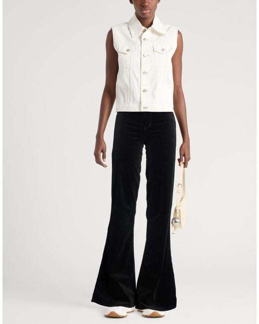 L'Agence Black Pants Cotton, Rayon, Elastane