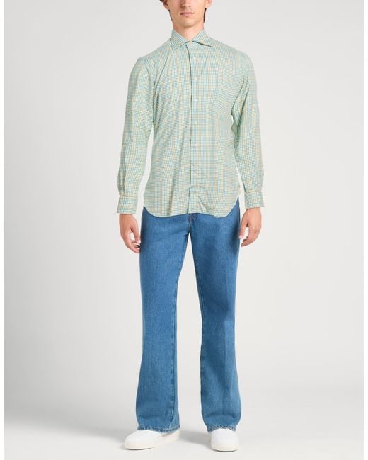 Isaia Blue Shirts for men