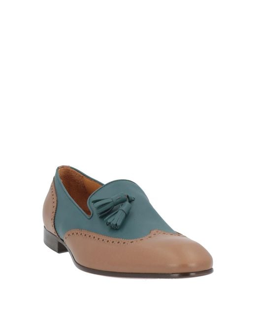 Giovanni Conti Blue Loafers for men