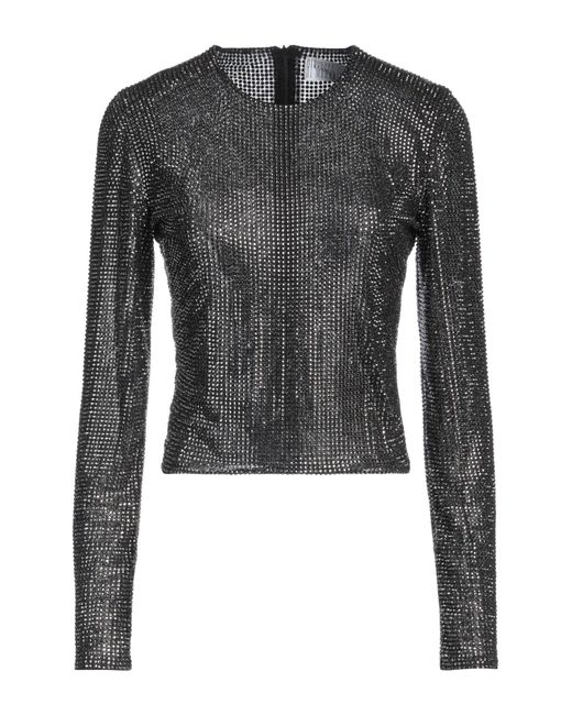 GIUSEPPE DI MORABITO Gray Top Polyamide, Elastane, Glass