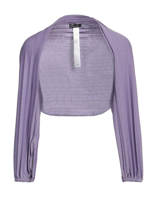 Liu Jo Purple Mauve Shrug Viscose, Polyamide, Metallic Polyester, Elastane