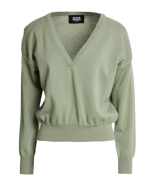 Pullover Alpha Studio de color Green