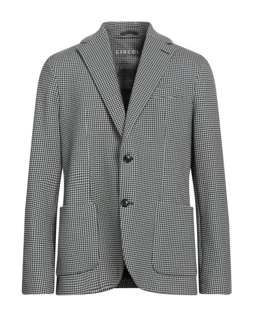 Circolo 1901 Gray Blazer Cotton, Elastane for men