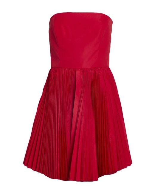 Robe courte Rochas en coloris Red