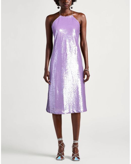Silvian Heach Purple Midi Dress
