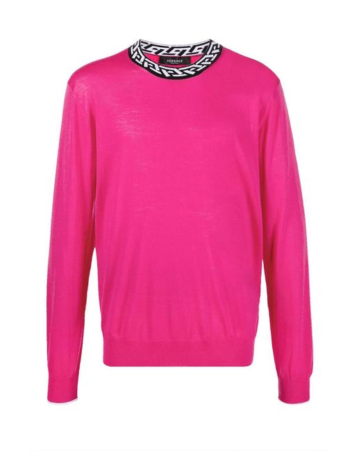 Pullover di Versace in Pink da Uomo