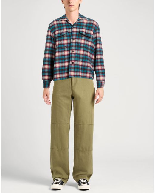 Salvatore Piccolo Blue Shirt Wool, Nylon, Alpaca Wool for men