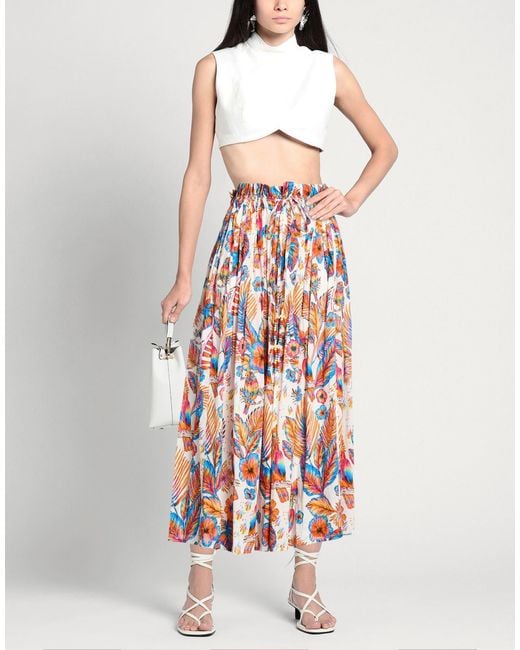CONNOR & BLAKE White Maxi Skirt Cotton