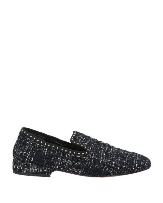 Maje Black Loafers Textile Fibers