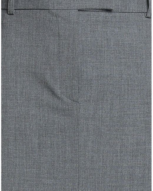 Kaos Gray Midi Skirt Polyester, Viscose, Elastane