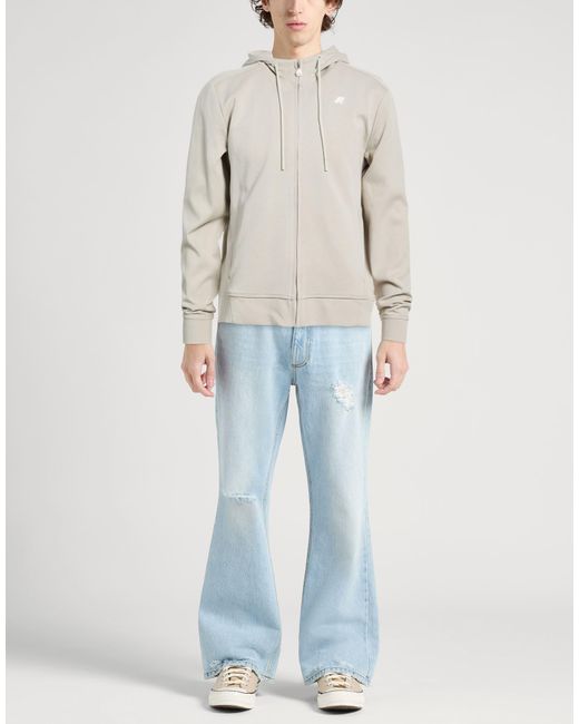 K-Way Gray Sweatshirt Cotton, Polyester, Elastane for men