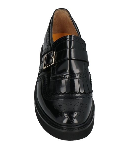 Doucal's Black Loafers Leather