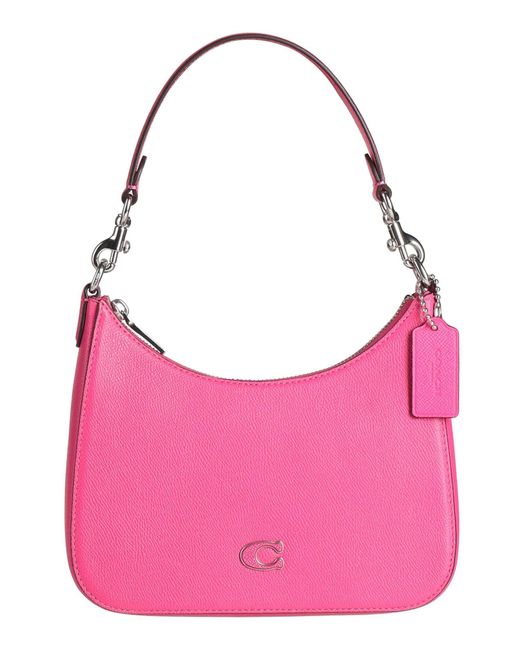 COACH Pink Handbag Textile Fibers