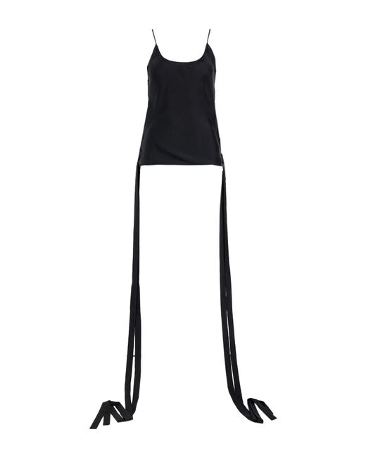Ann Demeulemeester Black Top Silk