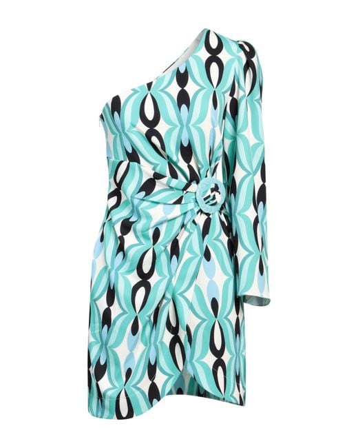 PATBO Blue Mini Dress Polyester, Elastane