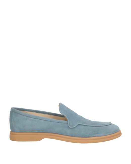 Eleventy Blue Loafers Leather