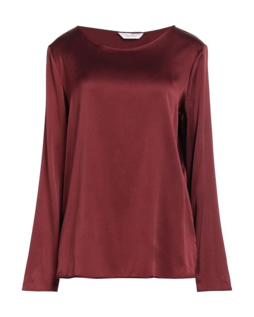 Max Mara Purple Leisure Top Silk, Elastane