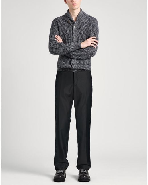 Boglioli Black Pants Virgin Wool, Elastane for men