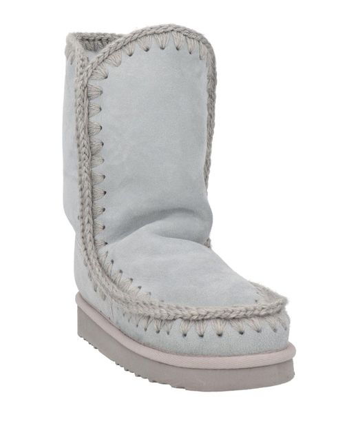 Mou Gray Ankle Boots