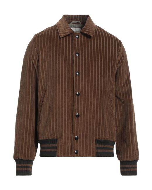 Circolo 1901 Brown Jacket Cotton, Elastane for men