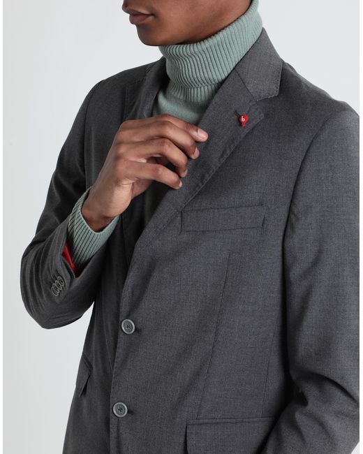 BERNESE Milano Gray Suit Polyester, Rayon, Elastane for men